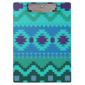 Blauw Textielontwerp Achtergrond Trendy illustrati Klembord (Voorkant)