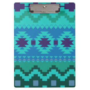 Blauw Textielontwerp Achtergrond Trendy illustrati Klembord