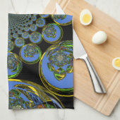  blauw theedoek (Quarter Fold)