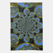  blauw theedoek (Verticaal)