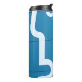 Blauw Thermosbeker (Gedraaid links)
