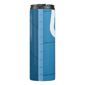 Blauw Thermosbeker (Achterkant)