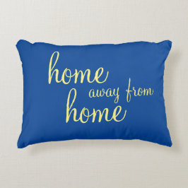  blauw " thuis van huis " accentuering kussen