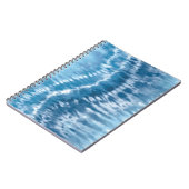 Blauw Tie Dye Spiraal Notebook Notitieboek (Linkerzijde)