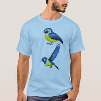 Blauw tiet T-shirt 2024