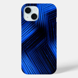 Blauw tijdelijk Abstract iPhone 15 Case