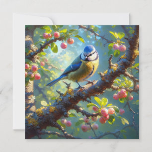 Blauw Tit 1 Notitiekaartje