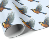 Blauw Tit blauw Cadeaupapier (Rol Hoek)