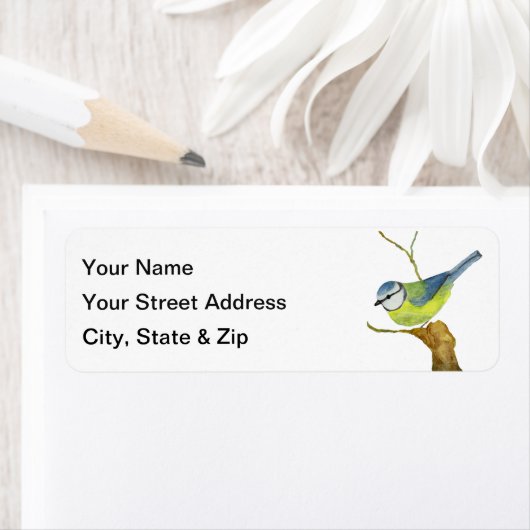 Blauw tit etiket (Insitu)