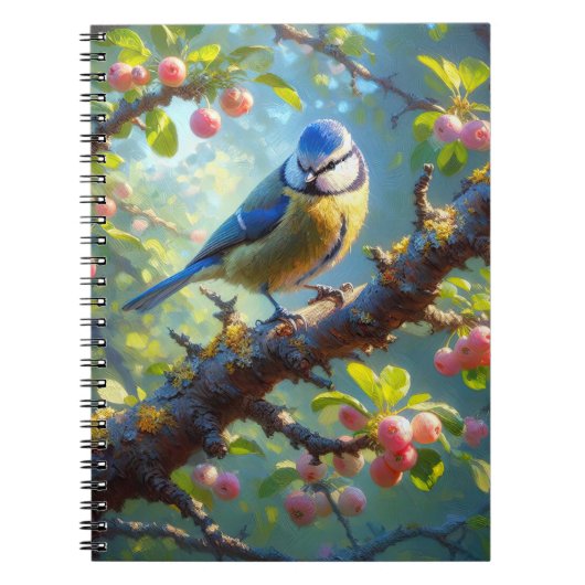 Blauw tit notitieboek (Voorkant)