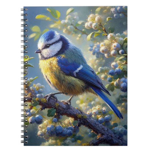Blauw tit notitieboek (Voorkant)