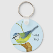 Blauw tit sleutelhanger (Voorkant)