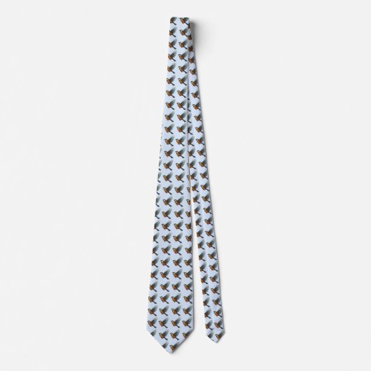 Blauw tit stropdas (Voorkant)