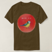 Blauw tit t-shirt (Design voorkant)