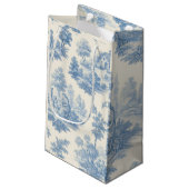 Blauw toile cadeautas (Achterkant Gekanteld)
