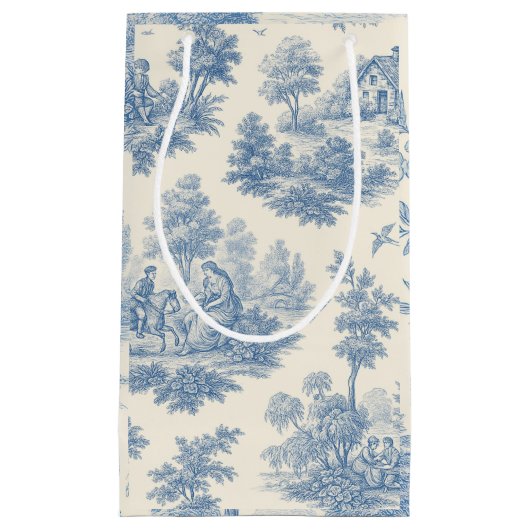 Blauw toile cadeautas (Voorkant)