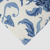 Blauw Toile Decoupage Vintage Botanisch Tissuepapier (Detail)