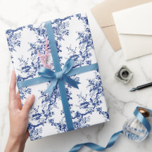 Blauw toile elegant