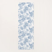 Blauw toile Franse aangepaste naam Yogamat (Achterkant)