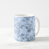 Blauw toile koffiemok (Voorkant rechts)