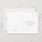 Blauw toile oceaanthema trouw-RSVP RSVP Kaartje (Achterkant)