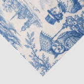 Blauw toile-steampunk-tissuepapier tissuepapier (Detail)