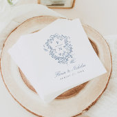 Blauw Toile Trouwpapier Napkins Chinoiserie Servet