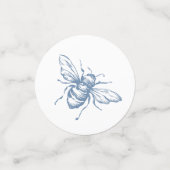 Blauw Toile Trouwtafel Confetti Chinoiserie (Kleine voorkant)