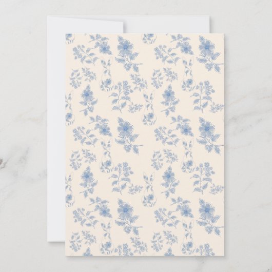 Blauw toilet Pasen 1e verjaardag Kaart (Achterkant)