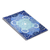 Blauw Toned-serverontwerp Notitieboek (Rechterzijde)