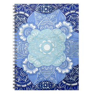 Blauw Toned-serverontwerp Notitieboek