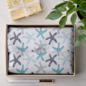 Blauw tongpatroon tissuepapier (Geschenk)