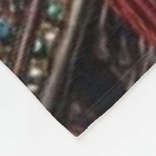 BLAUW TOP SKULL FLEECE DEKEN (Hoek)