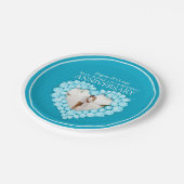 Blauw topaz 4e Jubileum fotopapier bord (Gekanteld)