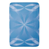blauw topazpatroon badmat (Voorkant Verticaal)