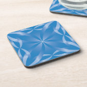 blauw topazpatroon bier onderzetter (Linkerzijde)
