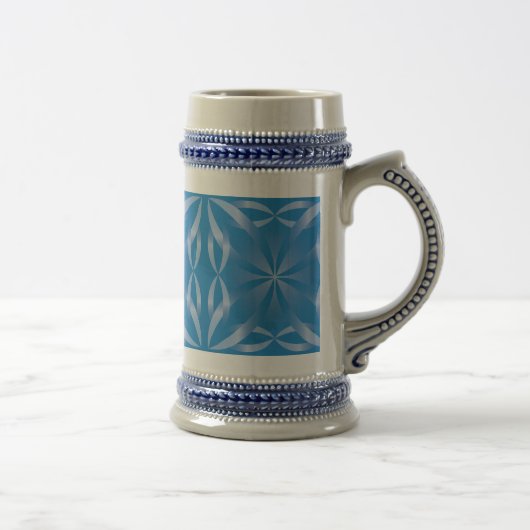 blauw topazpatroon bierpul (Rechts)