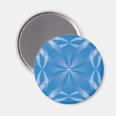 blauw topazpatroon magneet (Voorkant / Achterkant)