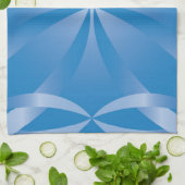 blauw topazpatroon theedoek (Gevouwen)