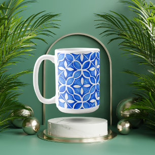 Blauw Toscaanse Tegel stijl koffie Mok