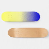 Blauw tot geel schuimskateboard van Ombre Persoonlijk Skateboard (Horizontaal)