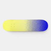 Blauw tot geel schuimskateboard van Ombre Persoonlijk Skateboard (Horizontaal)