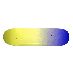Blauw tot geel schuimskateboard van Ombre Persoonlijk Skateboard