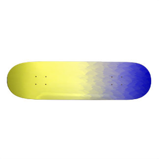 Blauw tot geel schuimskateboard van Ombre Persoonlijk Skateboard