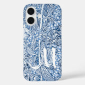  blauw tot monogram Case-Mate iPhone case (Achterkant)