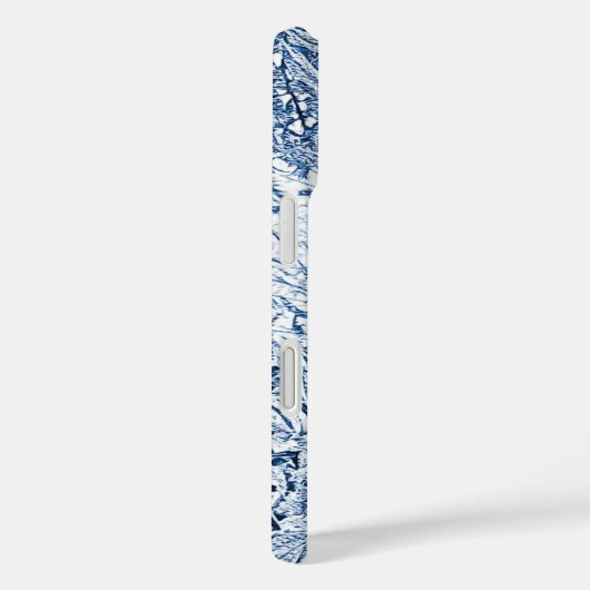  blauw tot monogram Case-Mate iPhone case (Achterkant / Rechts)