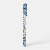 blauw tot monogram iPhone 16 hoesje (Rechterkant)