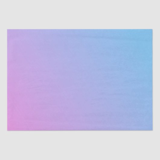 Blauw tot roze ombré-papier tissuepapier (Voorkant)