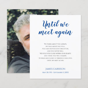 Blauw tot we elkaar weer ontmoeten Foto Gedenkgedi