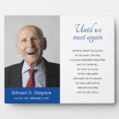 Blauw tot we elkaar weer ontmoeten - herdenkingsge fotoplaat (Voorkant)